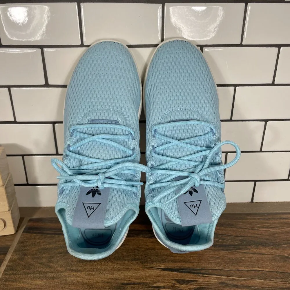adidas Pharrell Williams Tennis HU Youth Girls Sz 7 Shoes Blue Athletic Sneakers